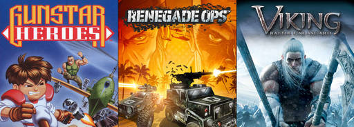 Цифровая дистрибуция - Раздача Бандла (Gunstar Heroes, Renegade Ops и Viking: Battle for Asgard) Цифровая дистрибуция - Раздача Бандла (Gunstar Heroes, Renegade Ops и Viking: Battle for Asgard)